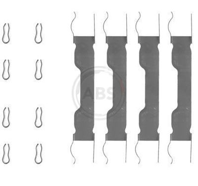 Accessory Kit, disc brake pad A.B.S. 0909Q