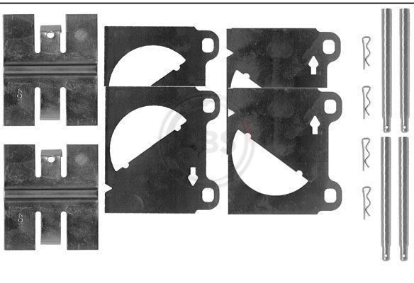 A.B.S. 0950Q Accessory Kit, disc brake pad
