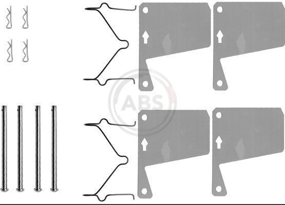 A.B.S. 0960Q Accessory Kit, disc brake pad