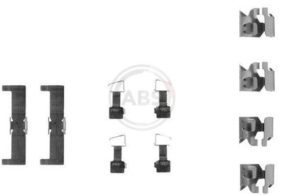 Accessory Kit, disc brake pad A.B.S. 1034Q
