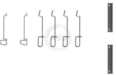 Accessory Kit, disc brake pad A.B.S. 1070Q