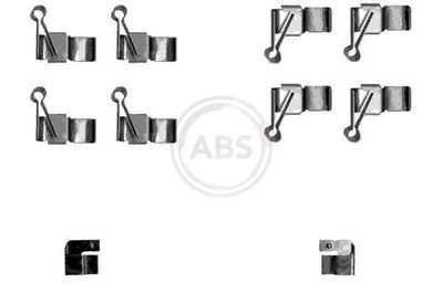 Accessory Kit, disc brake pad A.B.S. 1238Q