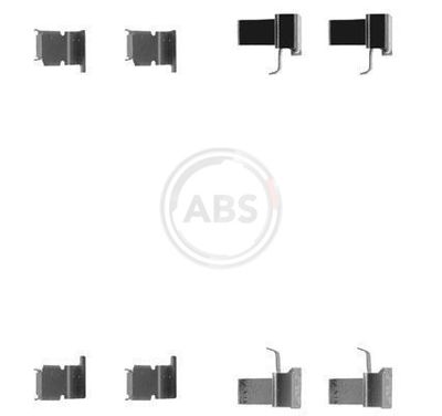 Accessory Kit, disc brake pad A.B.S. 1262Q
