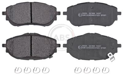 Brake Pad Set, disc brake A.B.S. 35025