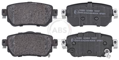 Brake Pad Set, disc brake A.B.S. 35063