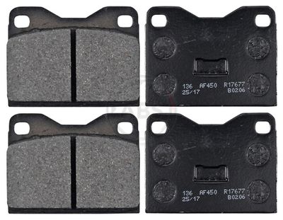 Brake Pad Set, disc brake A.B.S. 36091/2