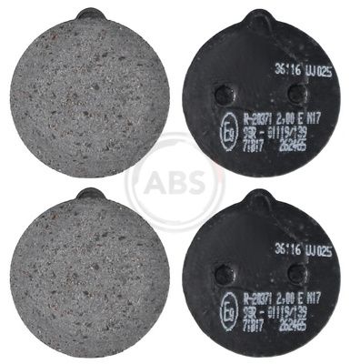 Brake Pad Set, disc parking brake A.B.S. 36116