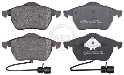 Brake Pad Set, disc brake A.B.S. 36773
