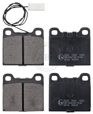 Brake Pad Set, disc brake A.B.S. 36820