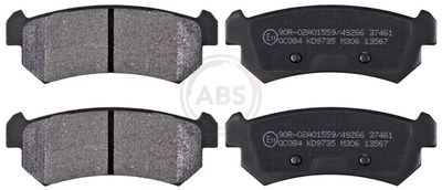 Brake Pad Set, disc brake A.B.S. 37461