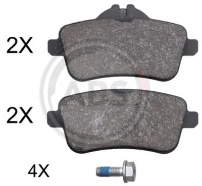 Brake Pad Set, disc brake A.B.S. 37941