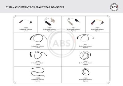 Warning Contact, brake pad wear A.B.S. 39998