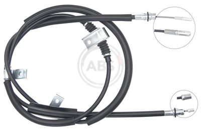 Cable Pull, parking brake A.B.S. K12100