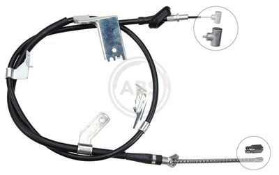 Cable Pull, parking brake A.B.S. K13860