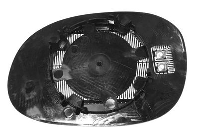 Mirror Glass, exterior mirror ABAKUS 2909G02