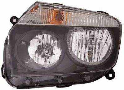 Headlight ABAKUS 551-1186R-LDEM2
