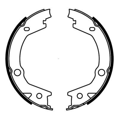 ABE C00527ABE Brake Shoe Set, parking brake