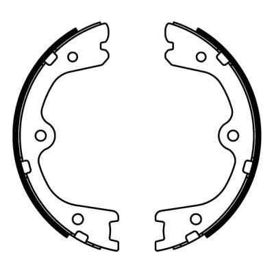 Brake Shoe Set, parking brake ABE C01062ABE