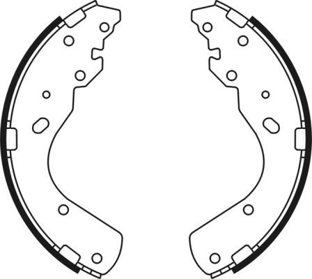 ABE C03044ABE Brake Shoe Set