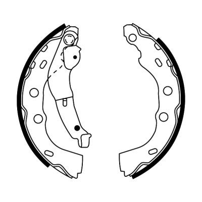 Brake Shoe Set ABE C08027ABE