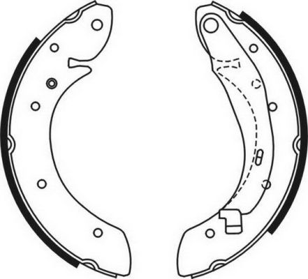 ABE C0R030ABE Brake Shoe Set