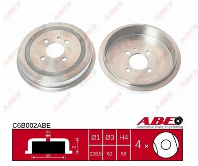 Brake Drum ABE C6B002ABE