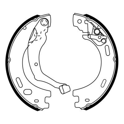 ABE CRI000ABE Brake Shoe Set, parking brake