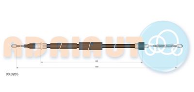 Cable Pull, parking brake ADRIAUTO 03.0265