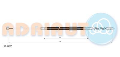 Cable Pull, parking brake ADRIAUTO 05.0227