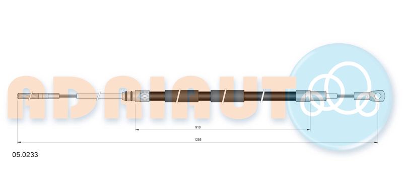 ADRIAUTO 05.0233 Cable Pull, parking brake