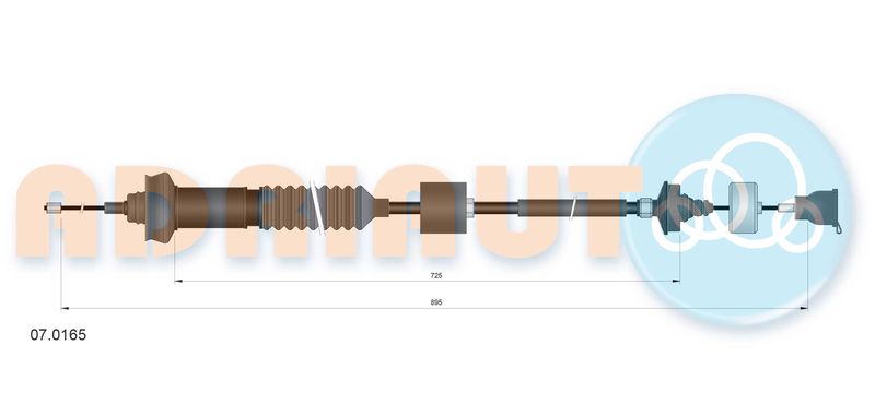 ADRIAUTO 07.0165 Cable Pull, clutch control