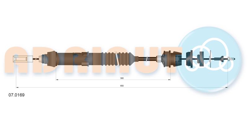 ADRIAUTO 07.0169 Cable Pull, clutch control