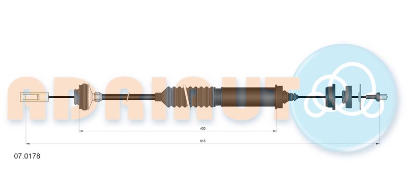 ADRIAUTO 07.0178 Cable Pull, clutch control