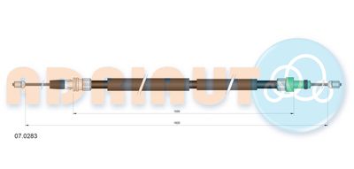 Cable Pull, parking brake ADRIAUTO 07.0283