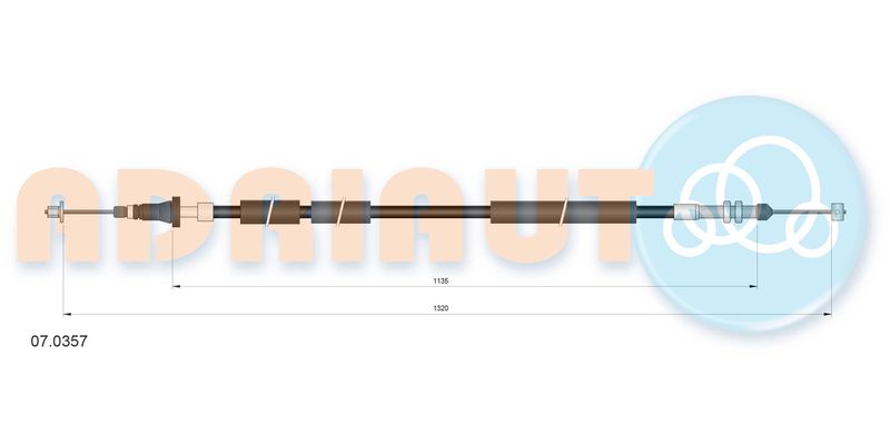 ADRIAUTO 07.0357 Accelerator Cable
