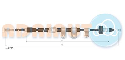 Cable Pull, parking brake ADRIAUTO 10.0275