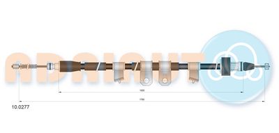 Cable Pull, parking brake ADRIAUTO 10.0277