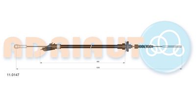 Cable Pull, clutch control ADRIAUTO 11.0147