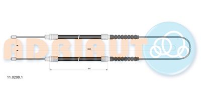 Cable Pull, parking brake ADRIAUTO 11.0208.1