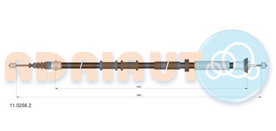 Cable Pull, parking brake ADRIAUTO 11.0256.2