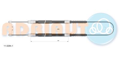 Cable Pull, parking brake ADRIAUTO 11.0284.1