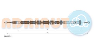 Cable Pull, parking brake ADRIAUTO 11.0285.2