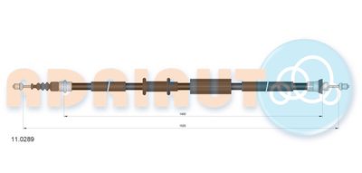 Cable Pull, parking brake ADRIAUTO 11.0289