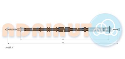 Cable Pull, parking brake ADRIAUTO 11.0295.1