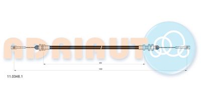 Accelerator Cable ADRIAUTO 11.0346.1
