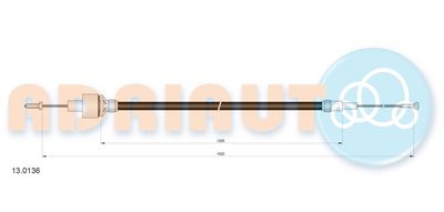Cable Pull, clutch control ADRIAUTO 13.0136