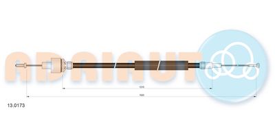 Cable Pull, clutch control ADRIAUTO 13.0173