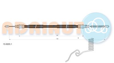 Cable Pull, parking brake ADRIAUTO 13.0203.1