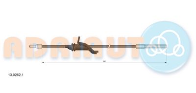 Cable Pull, parking brake ADRIAUTO 13.0262.1