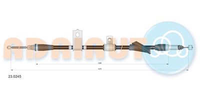 Cable Pull, parking brake ADRIAUTO 23.0245